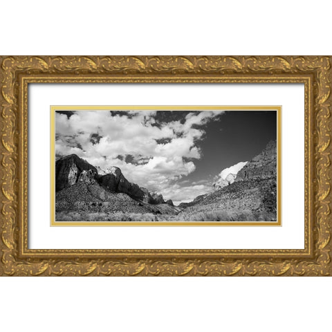 Zion Canyon II Gold Ornate Wood Framed Art Print with Double Matting by Marshall, Laura
