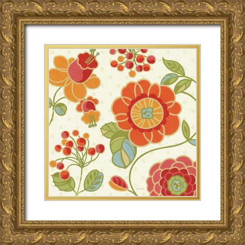 Summer Palette II Gold Ornate Wood Framed Art Print with Double Matting by Audit, Lisa