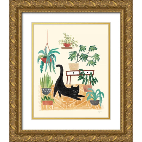 Urban Jungle I Gold Ornate Wood Framed Art Print with Double Matting by Urban, Mary