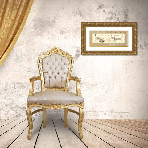 Walk in the Park II Gold Ornate Wood Framed Art Print with Double Matting by Pela Studio