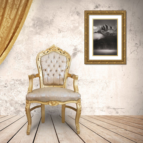 Little Redfish Lake Mist I Gold Ornate Wood Framed Art Print with Double Matting by Majchrowicz, Alan