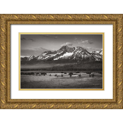 Stanley Basin Gold Ornate Wood Framed Art Print with Double Matting by Majchrowicz, Alan