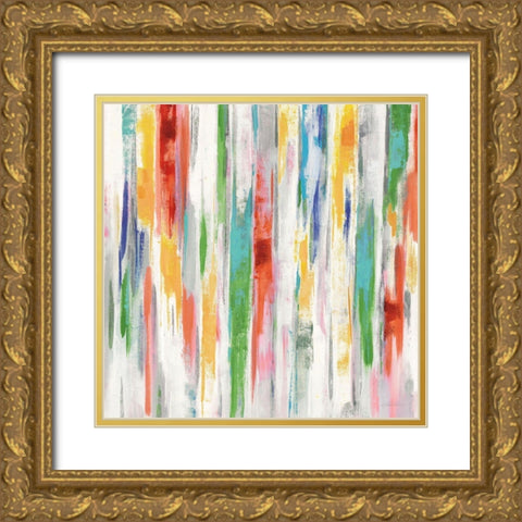 Spring Window Bright Gold Ornate Wood Framed Art Print with Double Matting by Vassileva, Silvia