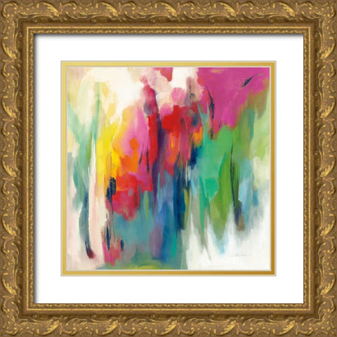 Bright March Rainbow Gold Ornate Wood Framed Art Print with Double Matting by Vassileva, Silvia