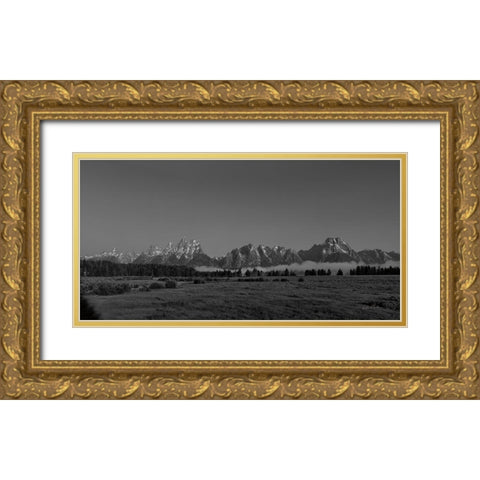 Grand Tetons I Gold Ornate Wood Framed Art Print with Double Matting by Eichman, Andre