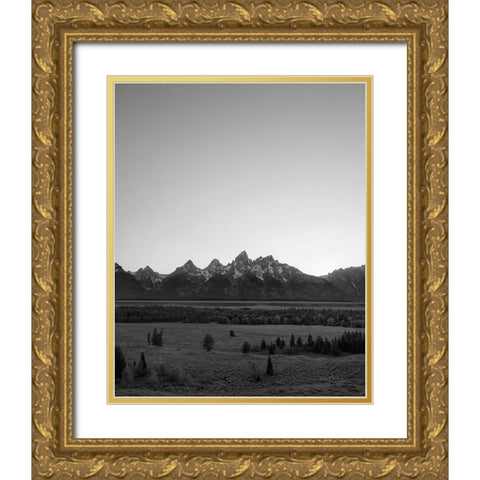 Grand Tetons III Gold Ornate Wood Framed Art Print with Double Matting by Eichman, Andre