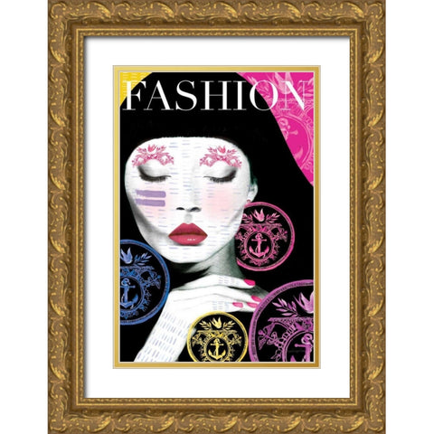 Fashion Gold Ornate Wood Framed Art Print with Double Matting by Charro, Mercedes Lopez