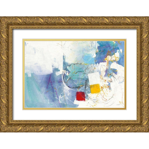 Breakout I Gold Ornate Wood Framed Art Print with Double Matting by Schick, Mike