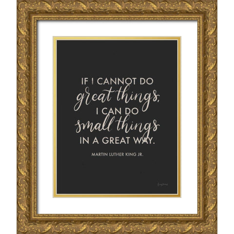 Words of Wisdom III Gold Ornate Wood Framed Art Print with Double Matting by Thorns, Becky