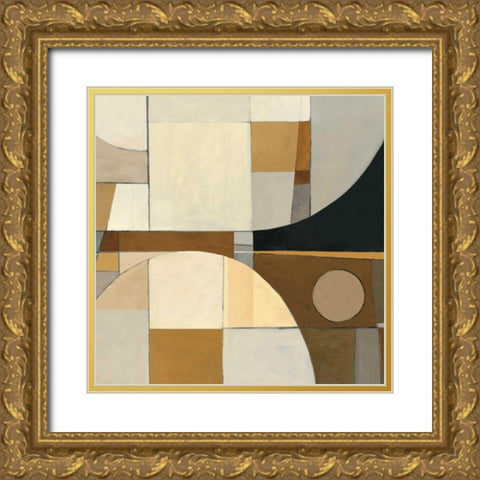 Champagne I Gold Ornate Wood Framed Art Print with Double Matting by Schick, Mike