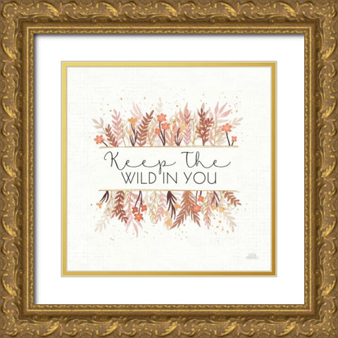 Desert Blooms I Gold Ornate Wood Framed Art Print with Double Matting by Marshall, Laura