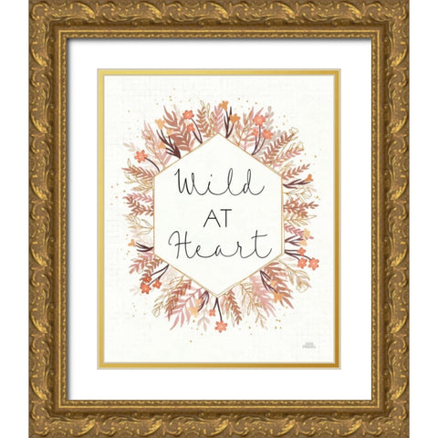 Desert Blooms III Gold Ornate Wood Framed Art Print with Double Matting by Marshall, Laura