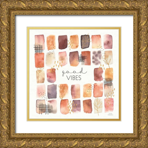 Desert Blooms VI Gold Ornate Wood Framed Art Print with Double Matting by Marshall, Laura