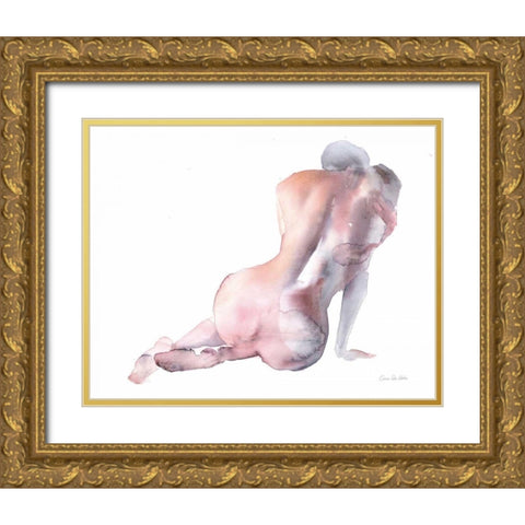 Solace I Gold Ornate Wood Framed Art Print with Double Matting by Valle, Aimee Del