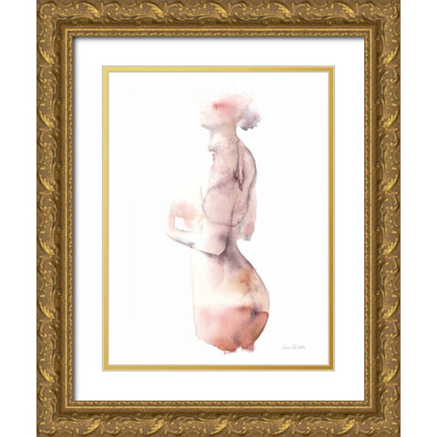 Solace II Gold Ornate Wood Framed Art Print with Double Matting by Valle, Aimee Del