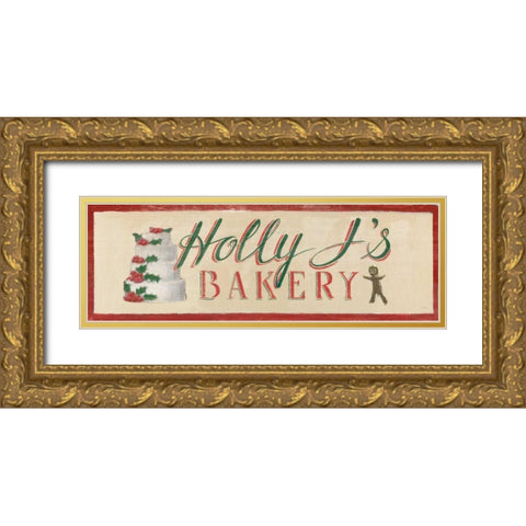 Holiday Moments IX v2 Gold Ornate Wood Framed Art Print with Double Matting by Wiens, James