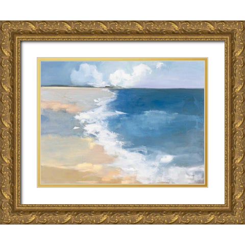 Open Shore Gold Ornate Wood Framed Art Print with Double Matting by Purinton, Julia