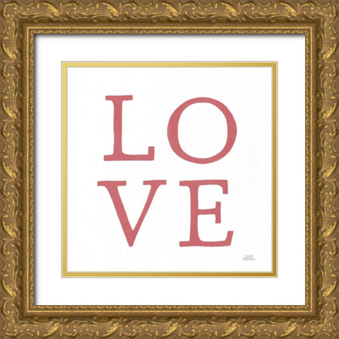 Love Letters VII No Flowers Gold Ornate Wood Framed Art Print with Double Matting by Marshall, Laura