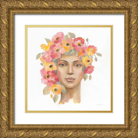 International Woman I Gold Ornate Wood Framed Art Print with Double Matting by Vassileva, Silvia