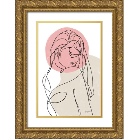 Planted III Gold Ornate Wood Framed Art Print with Double Matting by Thorns, Becky