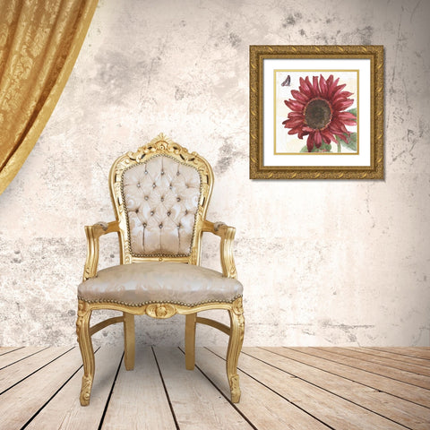 Sunflower Splendor X Gold Ornate Wood Framed Art Print with Double Matting by Grove, Beth
