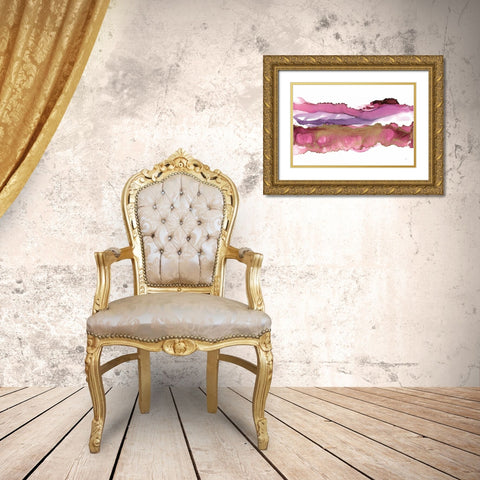 Coastal Ink V Gold Ornate Wood Framed Art Print with Double Matting by Paschke, Chris