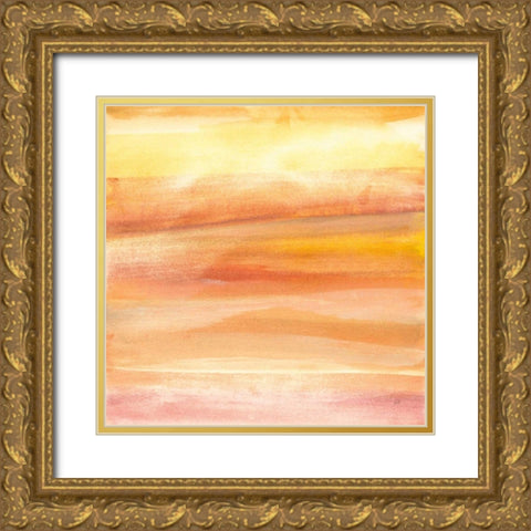 Golden Sands I Gold Ornate Wood Framed Art Print with Double Matting by Paschke, Chris