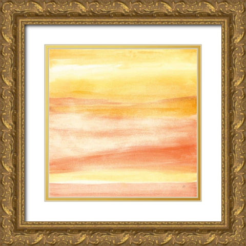 Golden Sands II Gold Ornate Wood Framed Art Print with Double Matting by Paschke, Chris
