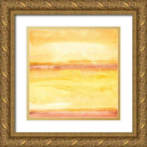 Golden Sands III Gold Ornate Wood Framed Art Print with Double Matting by Paschke, Chris