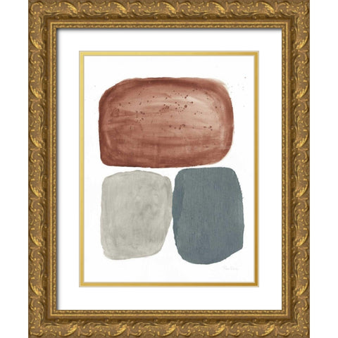 Dark Graystone Gold Ornate Wood Framed Art Print with Double Matting by Rhue, Piper