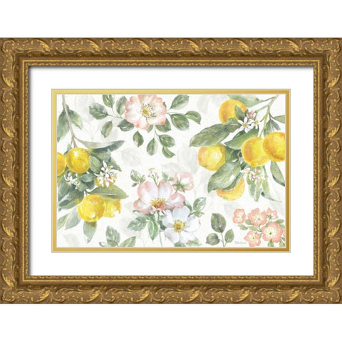 Citrus Charm IV Gold Ornate Wood Framed Art Print with Double Matting by Grove, Beth