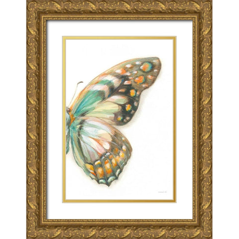 Fragile Wings II Gold Ornate Wood Framed Art Print with Double Matting by Nai, Danhui