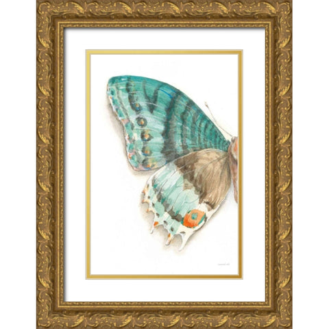 Fragile Wings III Gold Ornate Wood Framed Art Print with Double Matting by Nai, Danhui