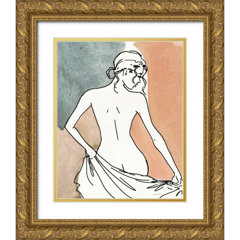 Soft Figures IV Gold Ornate Wood Framed Art Print with Double Matting by Tavoletti, Anne