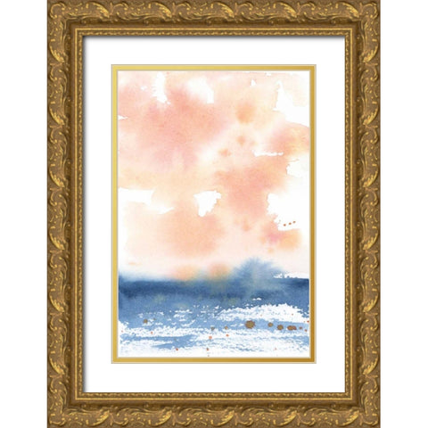 Sunrise Seascape I Gold Ornate Wood Framed Art Print with Double Matting by Pete, Katrina