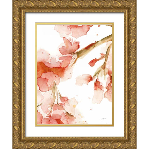 Blossoms I Gold Ornate Wood Framed Art Print with Double Matting by Pete, Katrina