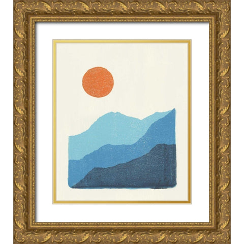 Rise Gold Ornate Wood Framed Art Print with Double Matting by Hershey, Moira