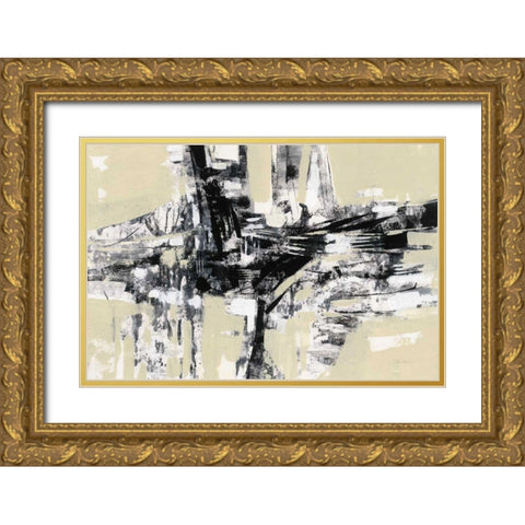 Graphic Fishermans Net Gold Ornate Wood Framed Art Print with Double Matting by Vassileva, Silvia