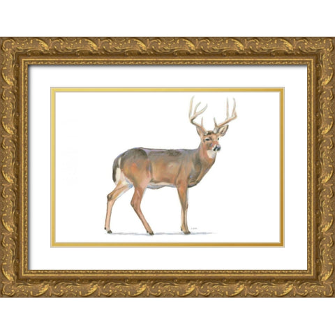 Northern Wild V Gold Ornate Wood Framed Art Print with Double Matting by Wiens, James