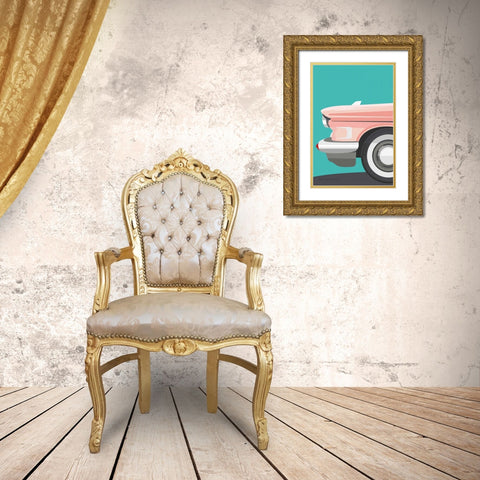 Vintage Car III Gold Ornate Wood Framed Art Print with Double Matting by Escalante, Omar