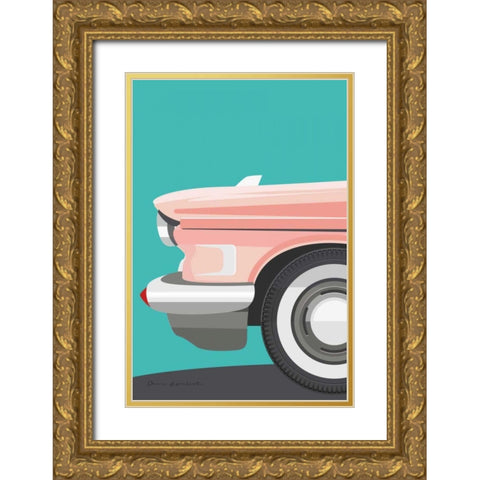 Vintage Car III Gold Ornate Wood Framed Art Print with Double Matting by Escalante, Omar