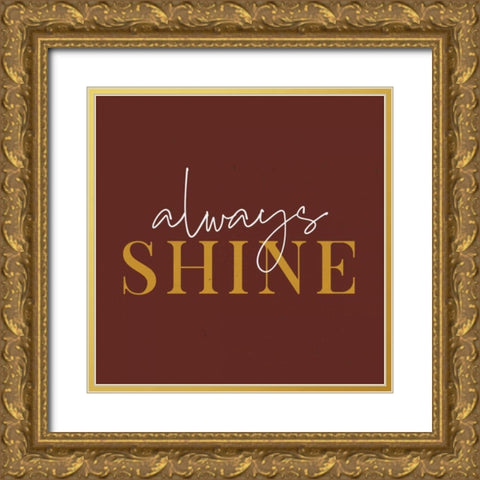 Daily Affirmations III Gold Ornate Wood Framed Art Print with Double Matting by Wild Apple Portfolio