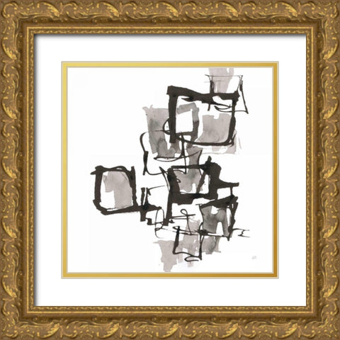 Boxed In I Gold Ornate Wood Framed Art Print with Double Matting by Paschke, Chris