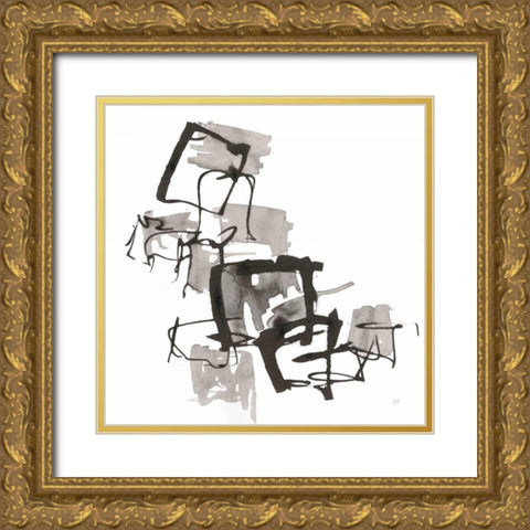 Boxed In II Gold Ornate Wood Framed Art Print with Double Matting by Paschke, Chris