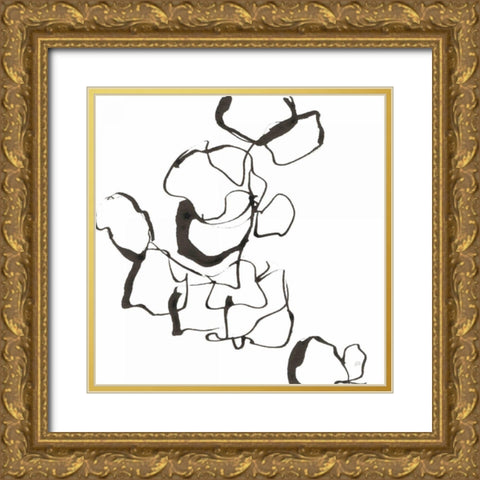 Stoned III Gold Ornate Wood Framed Art Print with Double Matting by Paschke, Chris
