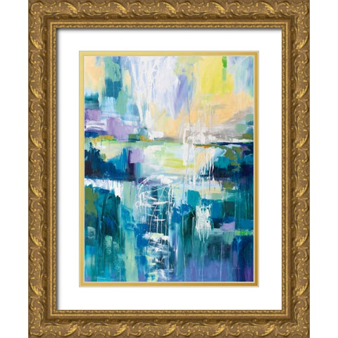 Into the Water Gold Ornate Wood Framed Art Print with Double Matting by Vertentes, Jeanette