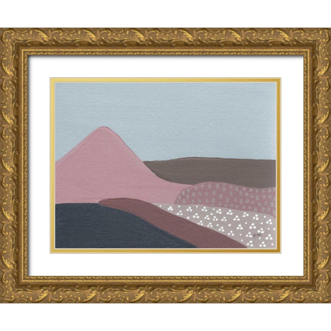 Winter Cove II Gold Ornate Wood Framed Art Print with Double Matting by Mack, Lynn