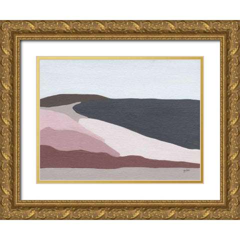 Winter Cove V Gold Ornate Wood Framed Art Print with Double Matting by Mack, Lynn