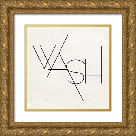 Wash Dry Fold I Gold Ornate Wood Framed Art Print with Double Matting by Aiken, Jess