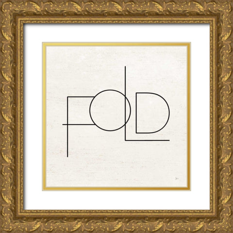 Wash Dry Fold III Gold Ornate Wood Framed Art Print with Double Matting by Aiken, Jess